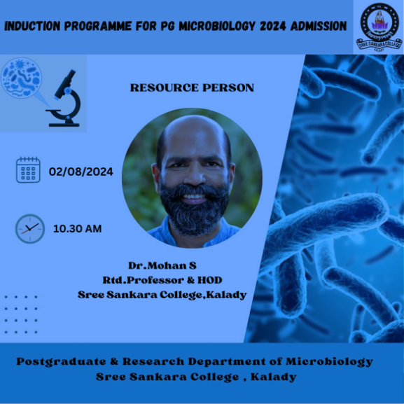 Induction Programme for PG Microbiology 2024-26 Batch