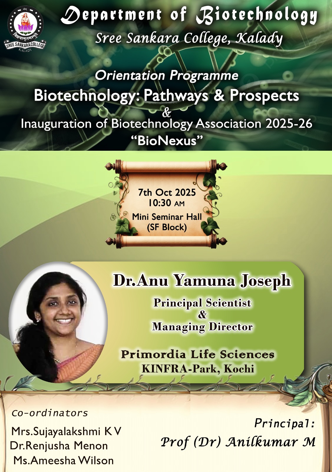 BIONEXUS Inauguration and Orientation Programme (2025–2026)